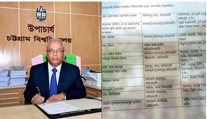 চট্রগ্রাম বিশ্ববিদ্যালয়ের নতুন ভিসির প্রথম কর্মচারী নিয়োগে ১২ জনের ৮ জনই নিজ গ্রামের, বাকি ৪ জন বিএনপি দলীয় লোক